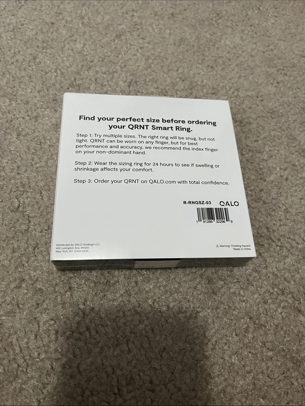 QALO QRNT Sizing Kit - Blue and Gold Fit Rings